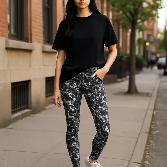 Nike Black White Abstract Activewear Yoga Workout Leggings Pants size XS $10 cash/venmo in Draper