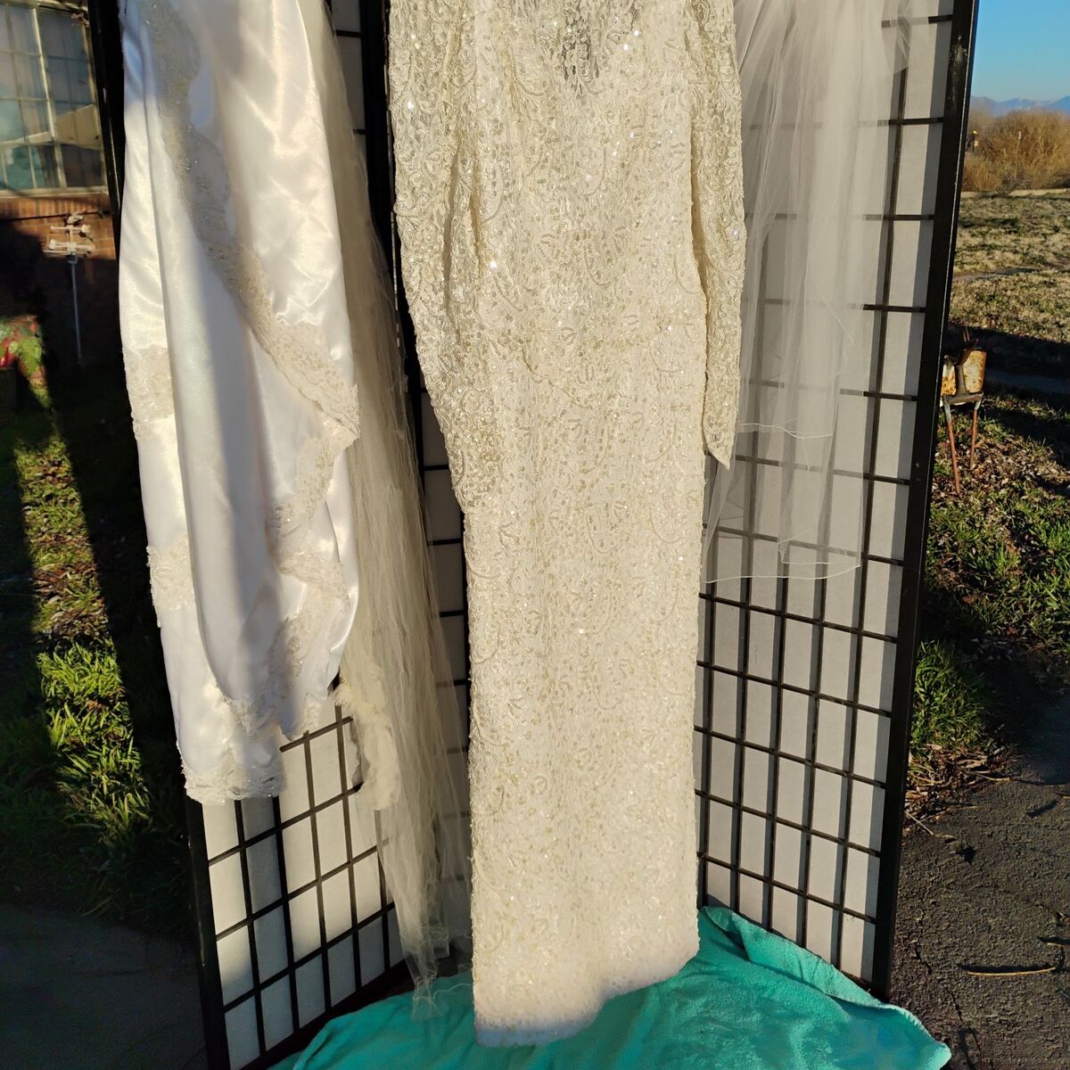 Vintage Sweetheart Wedding Dress, Sequin's, Pearl'