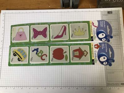 Cuttlekids School Days and Girly Girl Die Sets, 4 in each set, New