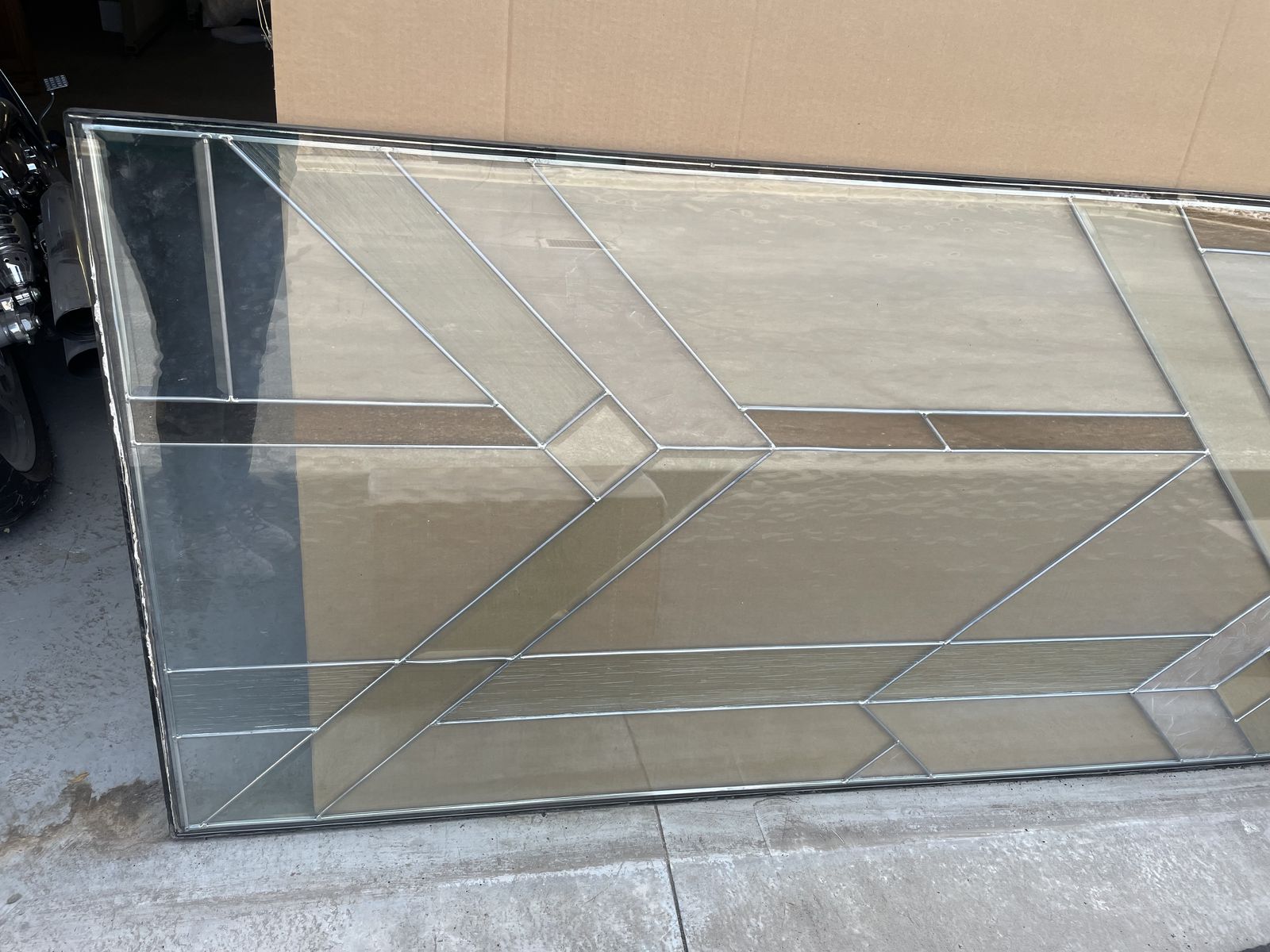 Vintage Stained Glass window panel