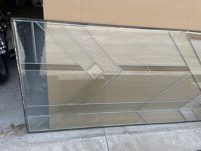 Vintage Stained Glass window panel