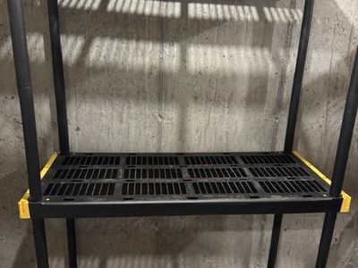 Plastic storage shelving