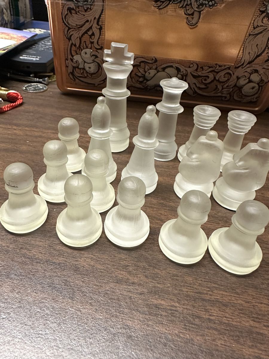 Glass Chess Pieces