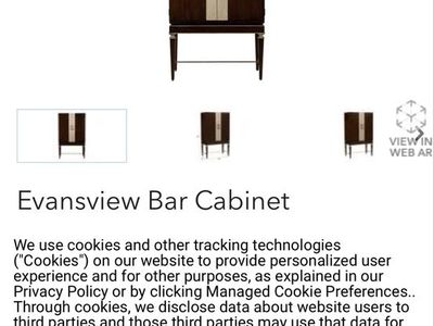 *MAJOR DISCOUNT* Ethan Allen Evansview Bar Cabinet - Elegant Wooden Liquor Storage with Drawers and Glass Shelf
