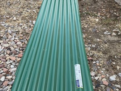 Corrugated Foam Polycarbonate Roof Panel in Rain Forest Green by Suntop