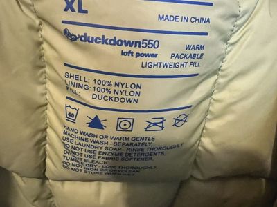 550 duck down puffy
