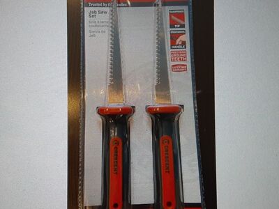 New Crescent 6.5 inch Jab Saw Two Pack For Use on Drywall, Wood, Plastic and More - Model #CTJSAWSET2