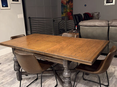 Antique Extendable Dining Room Table