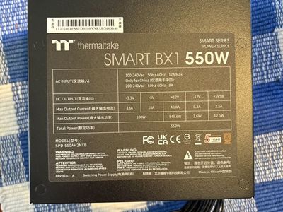 550W PSU, Thermaltake (80 Plus Bronze)