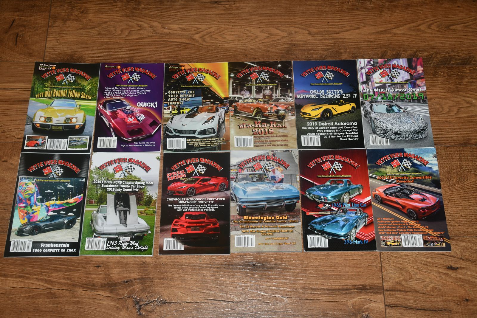 Vette Vues Magazines - 102 mint issues from 2017 to 2025
