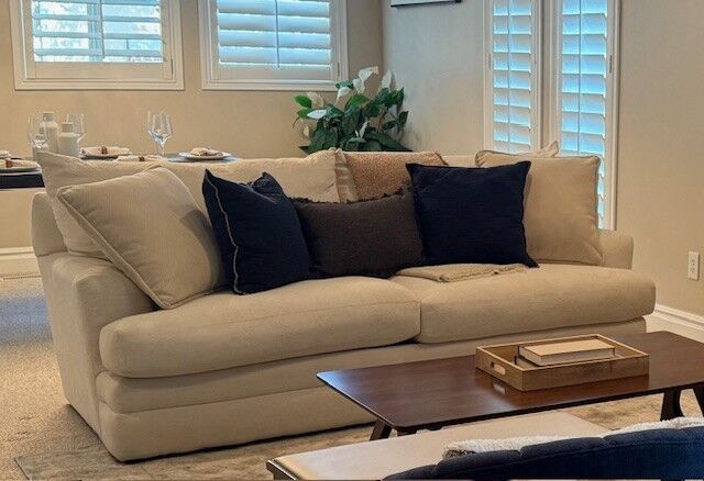 Comfortable Sofa / Couch, Off White