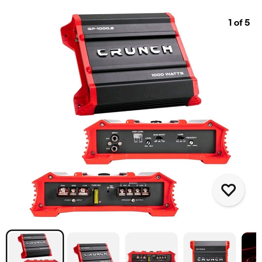 Crunch 1000.2 new amp