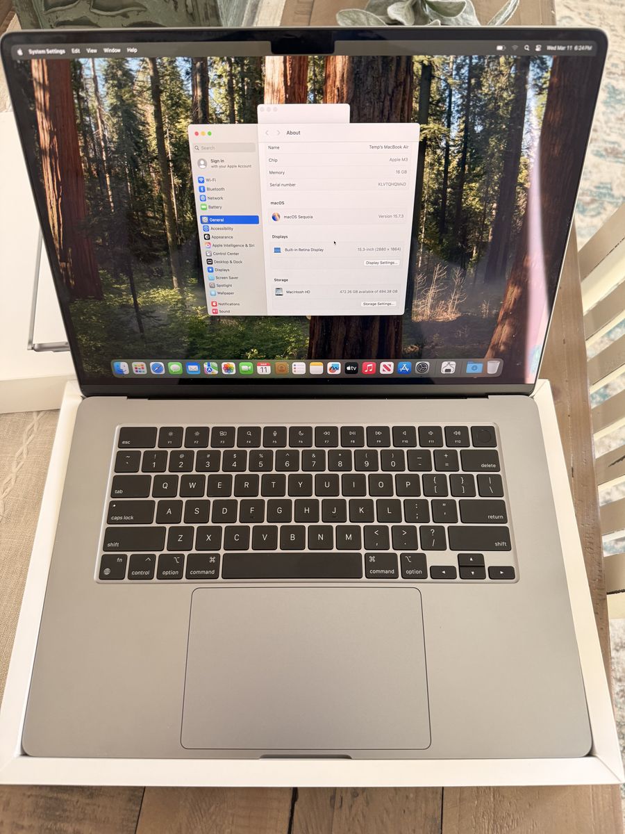 Trade/Sell basically New 15 M3 Macbook Air 16/512