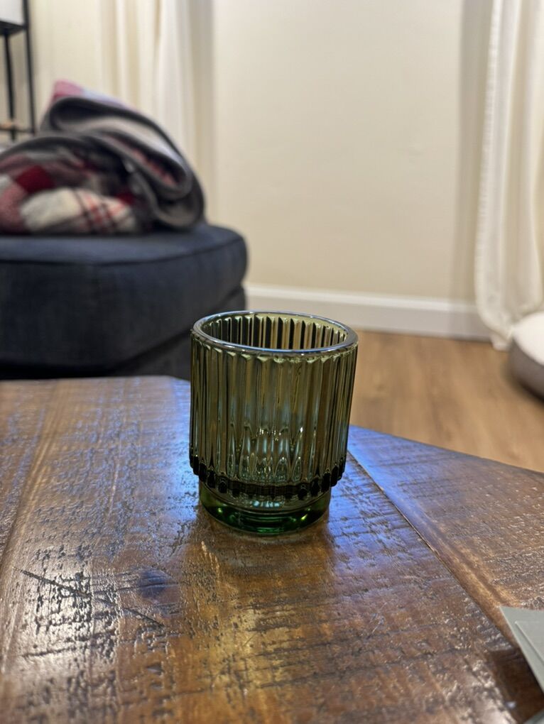 Green Tea Light Holders