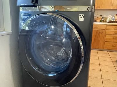 GE Profile UltraFast Washer Dryer Combo Front Load Carbon Graphite