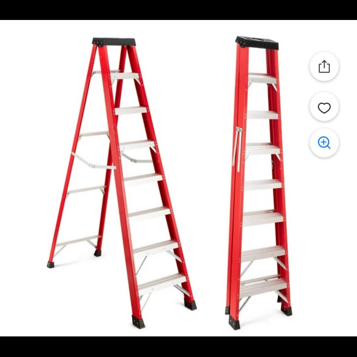 NEW! 8 Ft Fiberglass Ladder- Still In Plastic!