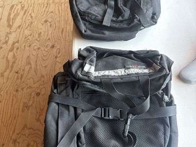 Lone Peak Rear Bicycle Panniers Pair - Black