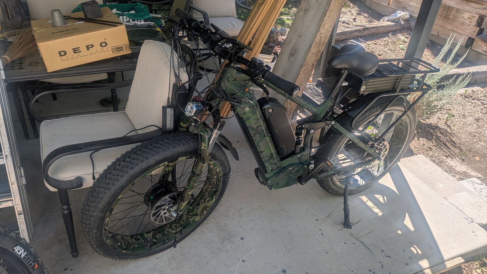 Fat Tire e-Bike Bafang Motor Full Suspension Rear Rack