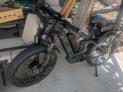 Fat Tire e-Bike Bafang Motor Full Suspension Rear Rack