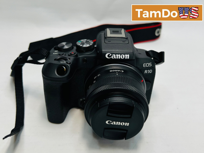 Canon EOS R10 Mirrorless Camera, RF-S 18-45mm f/4.5-6.3 IS STM Lens Kit