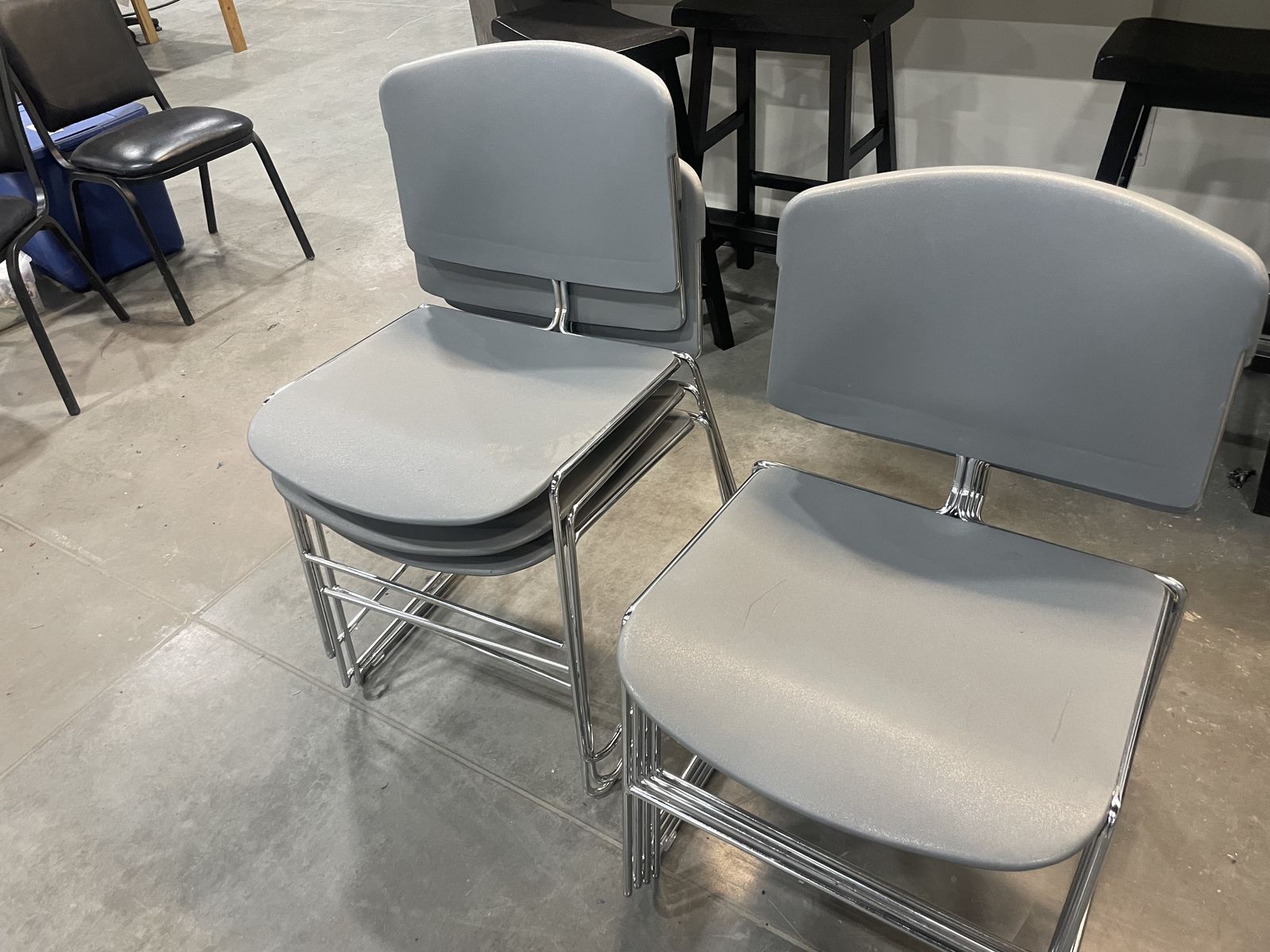 Gray chairs