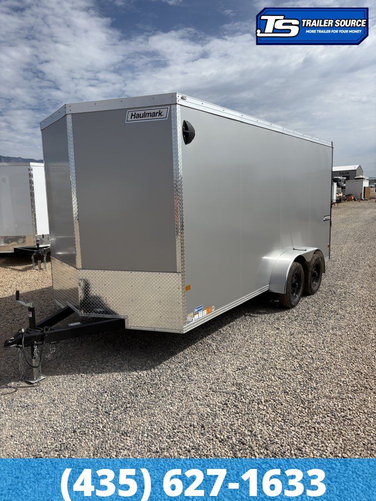 7x16 Haulmark Transport Enclosed Cargo Trailer - 7'0" Interior - 7K GVWR - .080 PolyCor, Translucent Roof