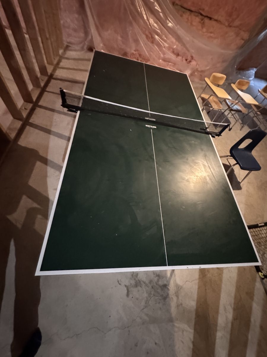 Kettler Made in Germany Foldable Indoor/Outdoor Ping Pong Table with Net & Wheels