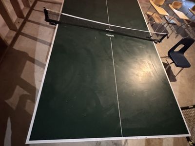 Kettler Made in Germany Foldable Indoor/Outdoor Ping Pong Table with Net & Wheels