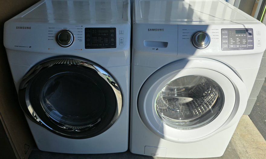 Samsung washer &electric steam dryer set