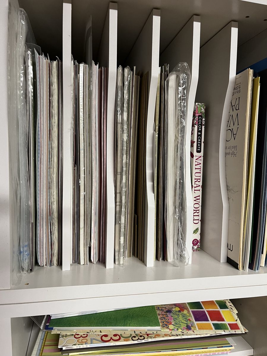 Scrapbooking storage and supplies