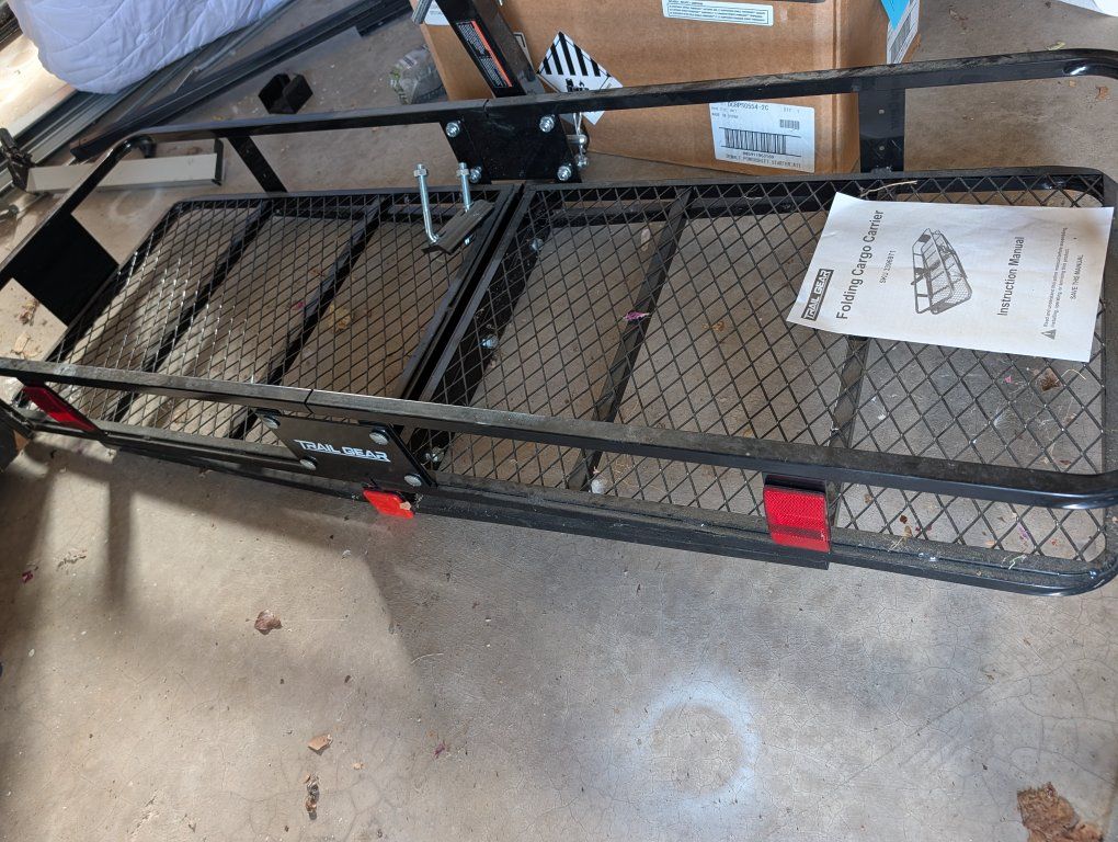Trail Gear Folding Hitch Cargo Carrier - 500lb Cap