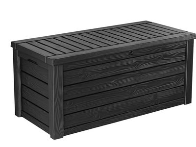 Keter Westwood 150 Gallon Resin Large Outdoor Storage Box Patio Box Deck Box