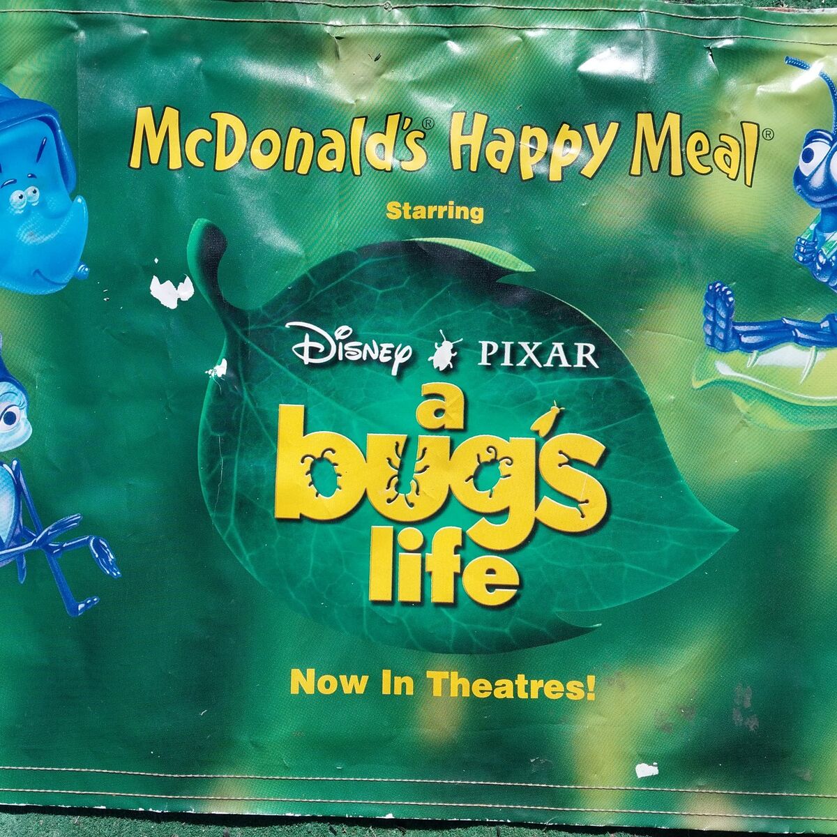 Vintage 90s McDonald's Disney A bugs life Poster