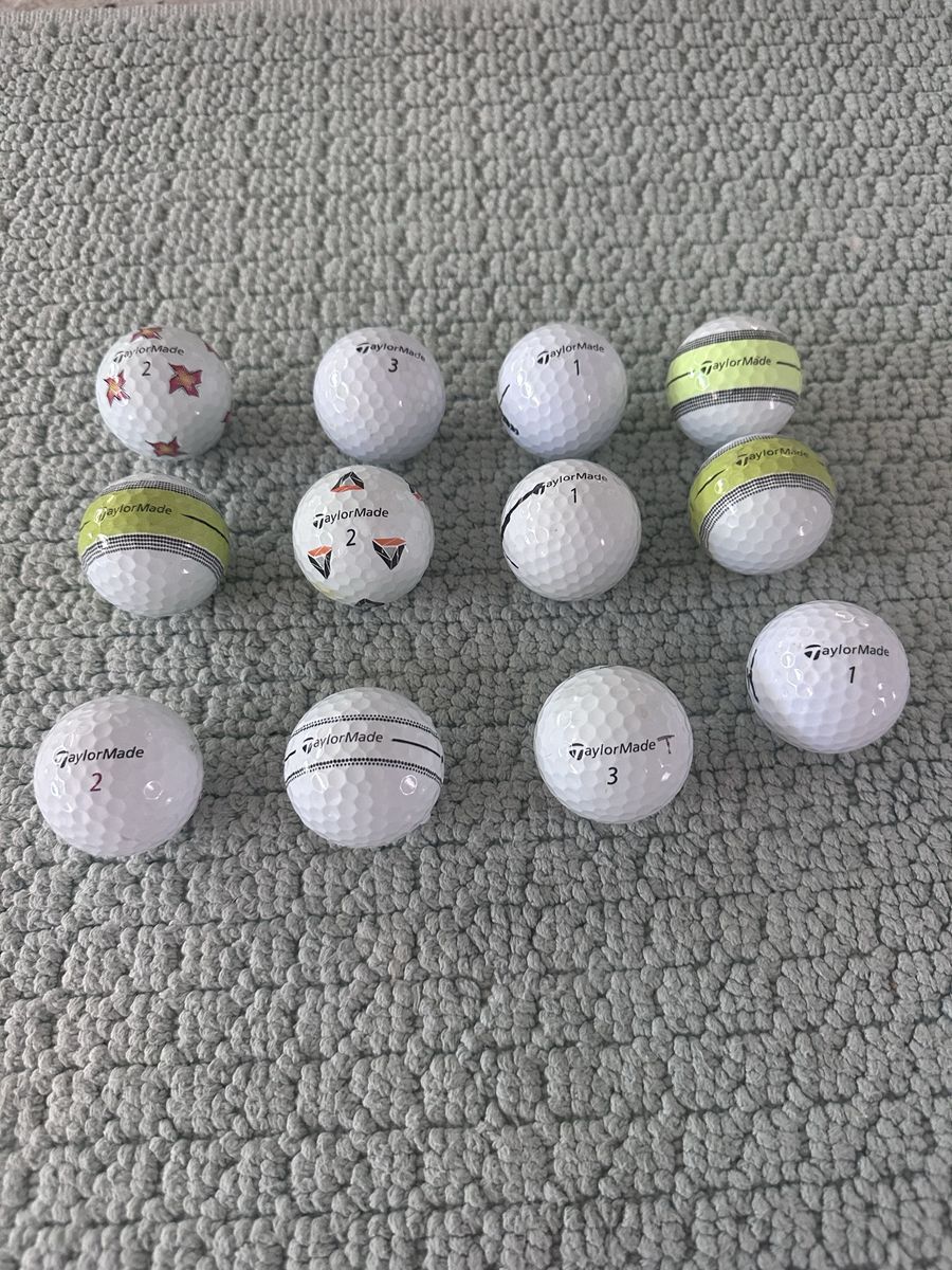TaylorMade Used Golf Balls - Mixed Models & Colors - 12 Pack