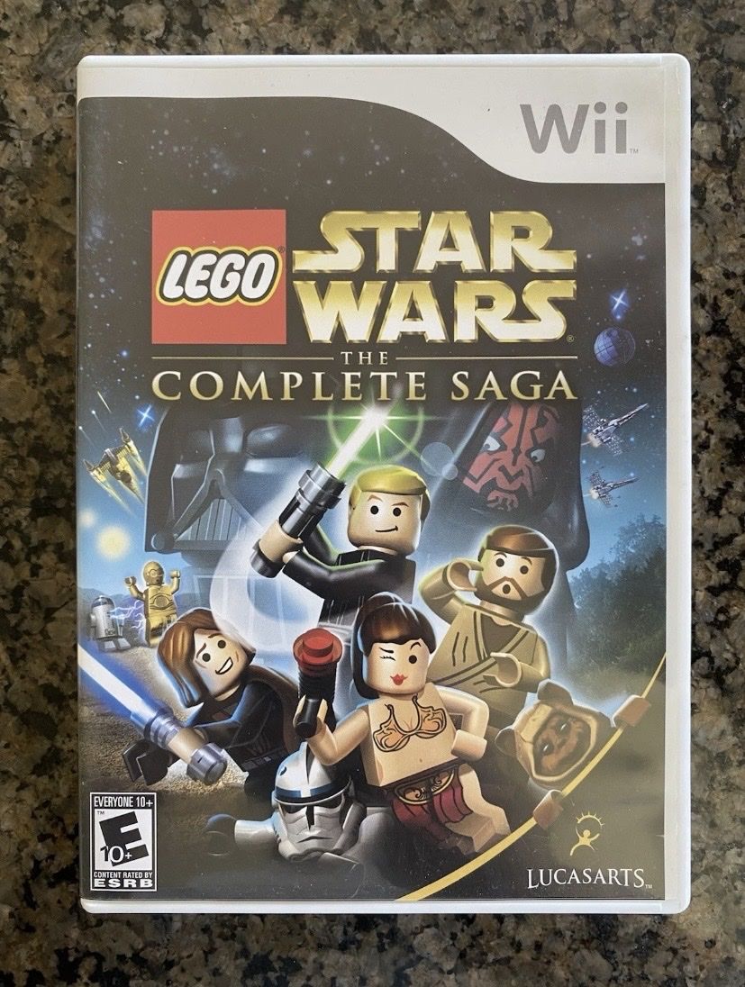 LucasArts LEGO Star Wars: The Complete Saga w/ Manual - Wii, E10+, NTSC-U/C