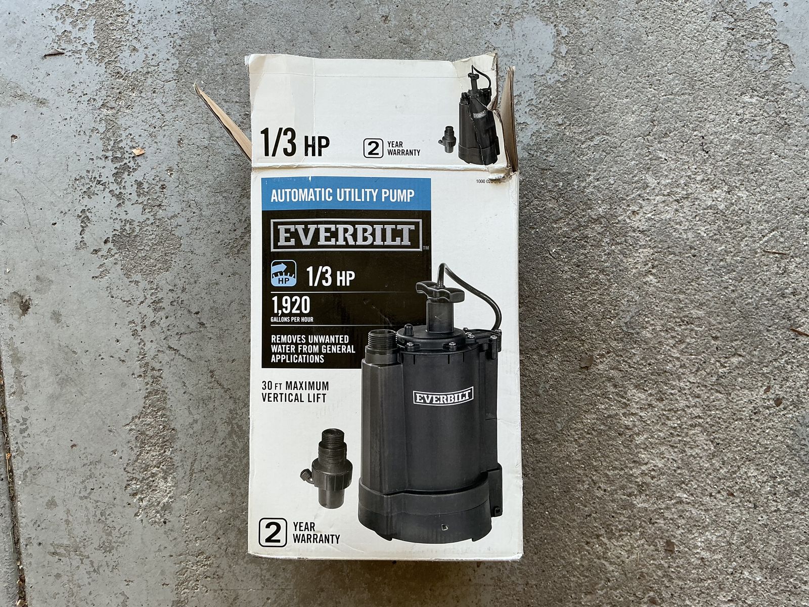 Everbilt automatic utility pump