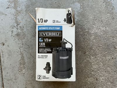 Everbilt automatic utility pump