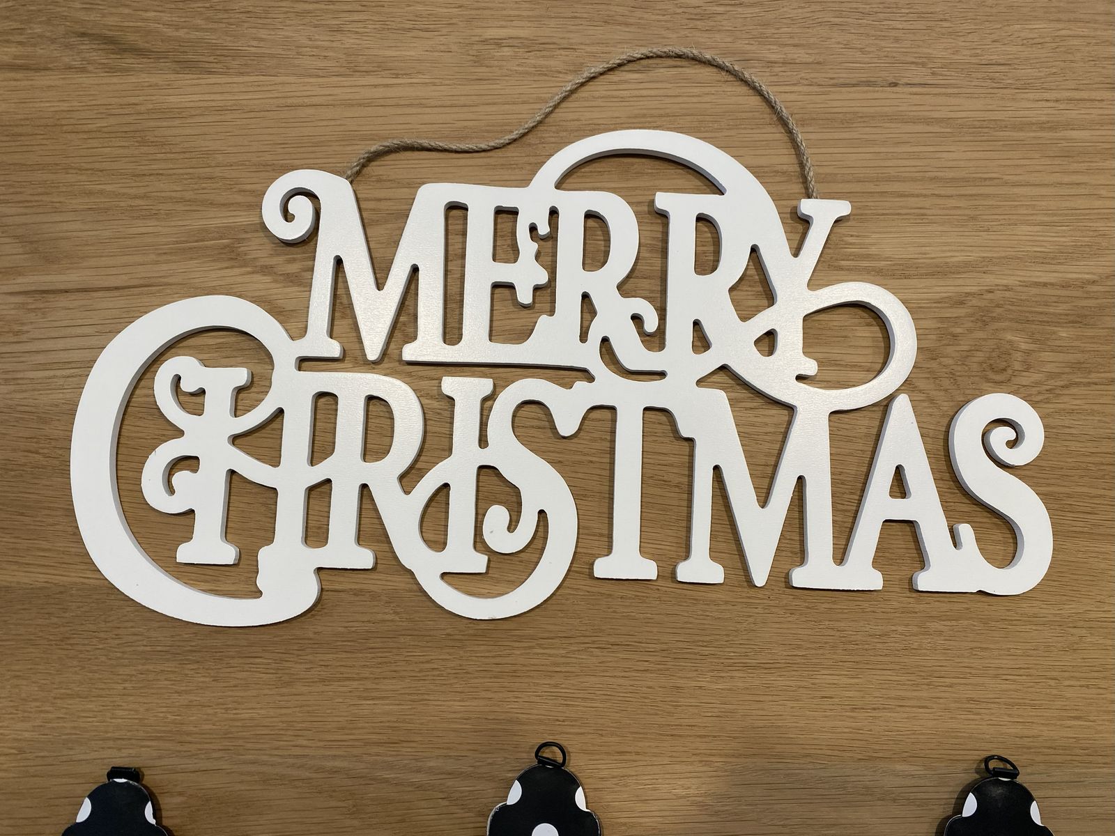 Wooden Merry Christmas Sign