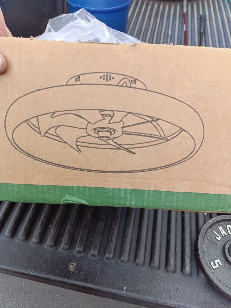 20" inch Ceiling Fan With LED Light Remote New!