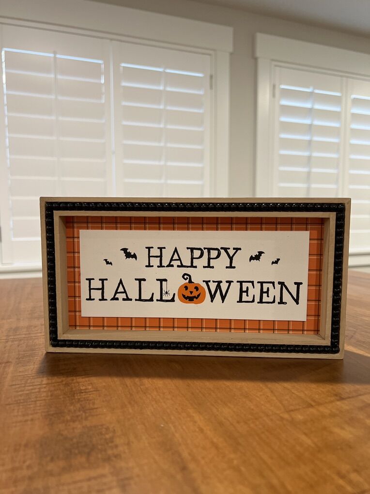 Wood Halloween Sign