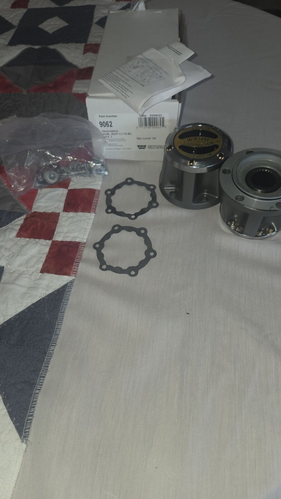 PART NUMBER: 9062 | 72-80 Jeep CJ Hub. Front 4WD Locking Hub Assembly