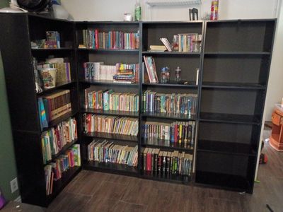 Black Bookshelves