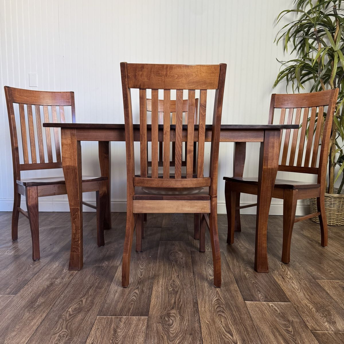 Solid Wood Craftsman Mission Style Dining Set