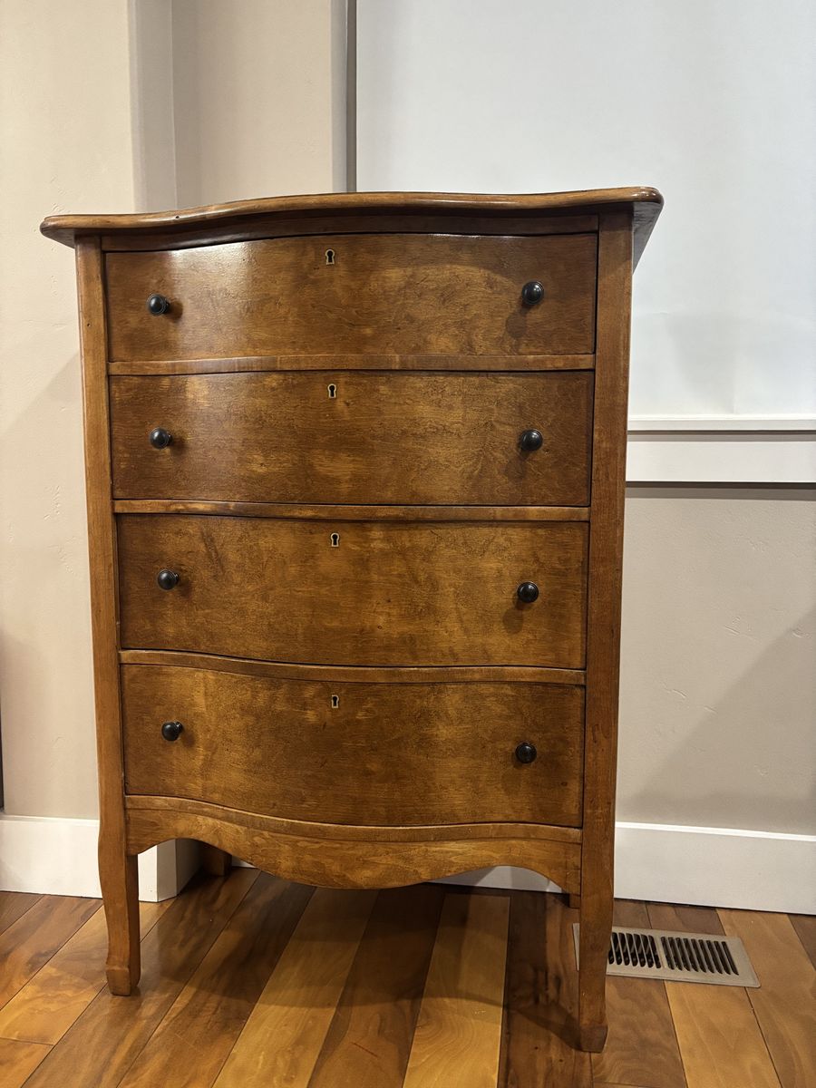 Re-finished Antique Wood Dresser