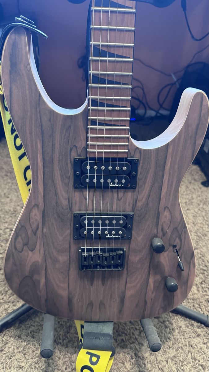 Jackson JS-42 DKM HT Ziricote (Limited Edition Natural Finish Electric Guitar) UNPLAYED