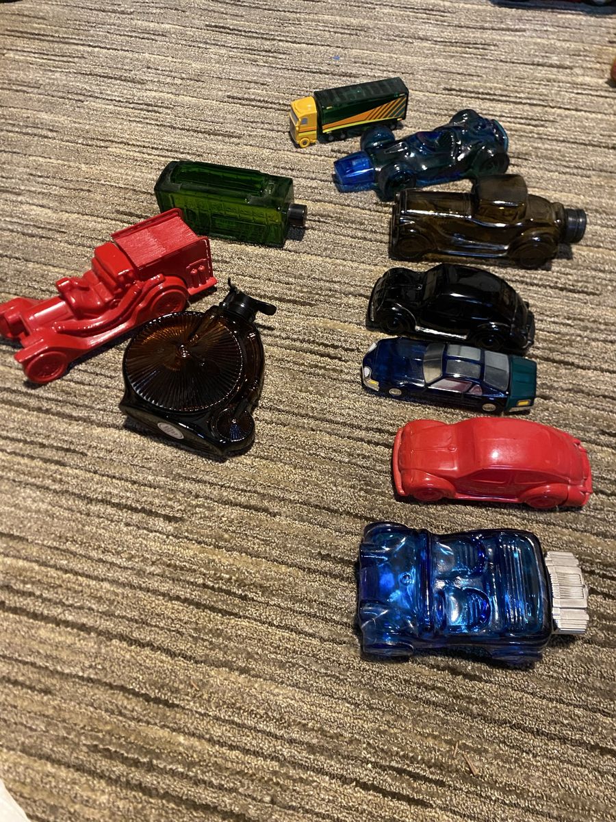 Vintage Avon Glass Decanter Cologne Car Lot - Multiple Colors and Models