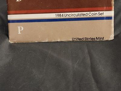 1984 US Mint Uncirculated Coin Set P & D Mint Marks Complete Packaging