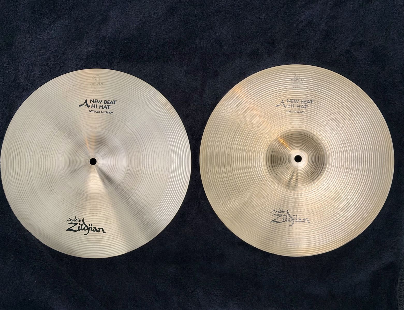 Zildjian A Series 14" Avedis New Beat Hi-Hat Cymbals Pair Top & Bottom
