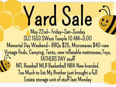 YARD SALE~ ESTATE STORAGE UNIT~ HUGE Sale Memorial Day Weekend