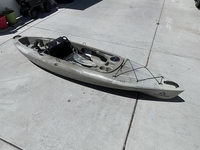 Ascend 10T Sit-On-Top Kayak - Camo Tan, Comfortable Seating, Rod Holders